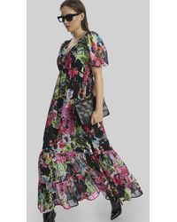James Lakeland - Floral V-Neck Midi Dress - Lyst