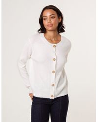 Blue Vanilla - Flower Buttons Cardigan - Lyst