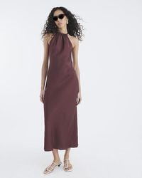 River Island - Maxi Dress Sleeveless Halter Neck - Lyst