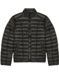 DIESEL - Schlichte Schwarze Wattierte -Jacke - Lyst