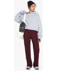 Boohoo - Double Layer Modal Rib Wide Leg Trouser - Lyst