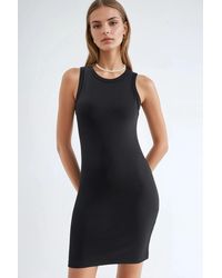 Hiccup - Bodycon Mini Dress With Crew Neck - Lyst
