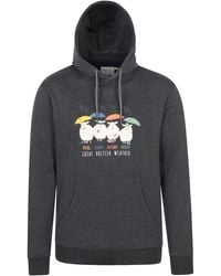 Mountain Warehouse - 'Regional' Great British Weather Graphic Hoodie Drawcord Warm Pullover Cotton - Lyst