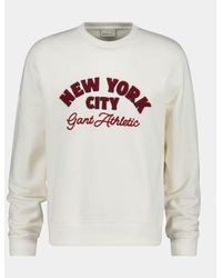 GANT - Nyc Graphic Crew Neck Sweatshirt - Lyst