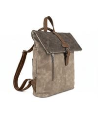 Woodland Leathers - Roll-Top Backpack, Anti-Theft Travel Bag With Luggage Strap - Lyst