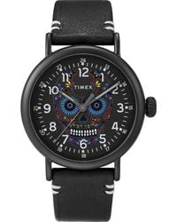 Timex - Waterbury Standard Dia De Los Muertos Watch Tw2U95200 Leather - Lyst