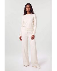 Karen Millen - Forever Viscose Blend Knitted Long Sleeve Crew Neck Jumper - Lyst