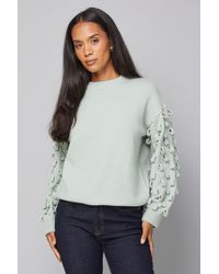 Wallis - Loop Sleeve Jumper - Lyst