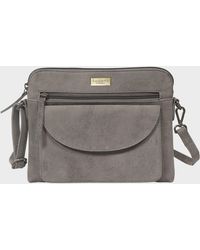 Assots London - 'Jean' Distressed Vintage Real Leather Crossbody Bag - Lyst