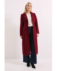 PRINCIPLES - Twill Button Up Coat - Lyst