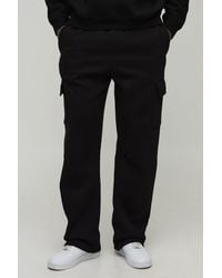 BoohooMAN - Tall Basic Straight Leg Cargo Sweatpants - Lyst