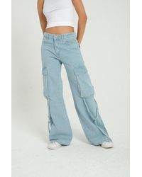 Hiccup - High Waist Pocket Cargo Jeans - Lyst