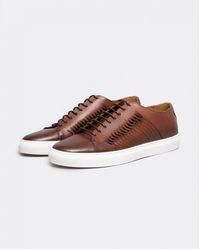 Oliver Sweeney - Mozzalago Antiqued Calf Leather Cupsole Trainers - Lyst