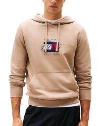 Tommy Hilfiger - Flag Graphic 1985 Hoodies Casual Cotton Long Sleeve Top - Lyst