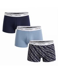 Calvin Klein - 3 Pack Cotton Stretch Boxer Trunks Balance Np2817A - Lyst