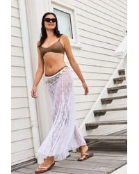 Penti - Long Lace Knit Maxi Skirt - Lyst