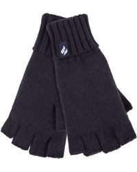 Heat Holders - Ladies Solid Knitted Fingerless Gloves - Lyst