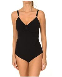 Intimidea - Womenss Shaping Bodysuit With Straps And V-Neckline 510119 - Lyst