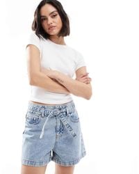 JJXX - Denim Shorts With Tie Waist - Lyst