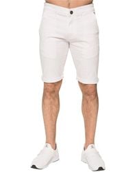 Enzo - Slim Fit Stretch Chino Shorts - Lyst
