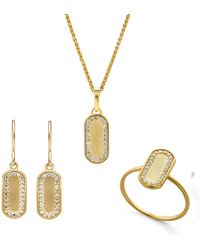 Orphelia - 'Malaga' 925 Sterling Set: Necklace + Earrings + Ring - Lyst