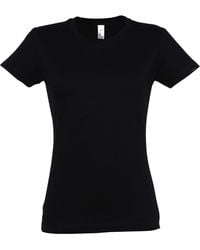 Sol's - Ladies Imperial Heavy Short Sleeve T-Shirt (Deep) Cotton - Lyst