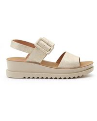 Heavenly Feet - Pistachio Ankle Strap Sandals - Lyst