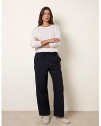 Blue Vanilla - Elasticated Waist Pinstripe Trousers - Lyst
