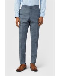 Ted Baker - Flat Fronted Slim Fit Suit Trousers - Lyst
