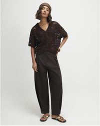 River Island - Cardigan Crochet Short Sleeve Cotton - Lyst