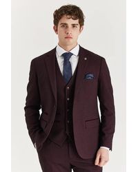 Paul Andrew - Wine Suit Blazer Prince Of Wales Formal - Lyst