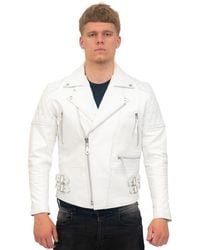 Infinity Leather - Cowhide Biker Jacket-Nassau - Lyst