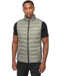Crosshatch - Gattering Mve Quilted Gilet (Sage) - Lyst