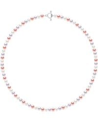 Ateliers Saint Germain - Necklace Of Real Cultured Freshwater Pearls And Semi Round 6-7 Mm - Lyst