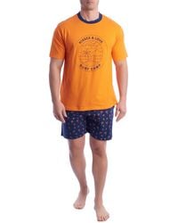 Kisses&Love - 100% Cotton Short-Sleeved Pajamas Kl30000 - Lyst