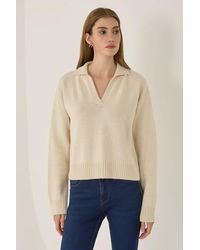 Hiccup - Polo Collar Knit Sweater - Lyst