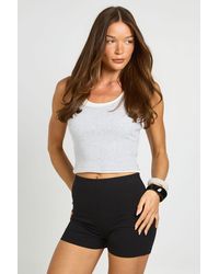 Boohoo - Basic Cotton Mini Cycling Short - Lyst