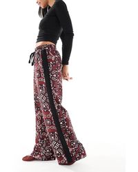 ASOS - Pull On Trousers With Contrast Panel - Lyst