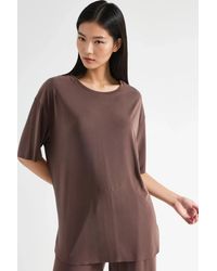 Hiccup - Relaxed Fit Crew Neck Knitted T-Shirt - Lyst