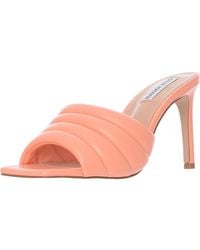 Steve Madden - Peach Tempt Heeled Mules - Lyst
