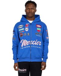 Mercier - "International" Hoodie Mit Durchgehendem Reißverschluss Für Herren (Königsblau) - Lyst