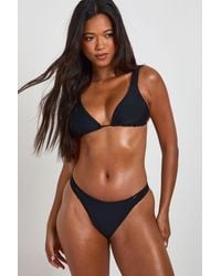 Boohoo - Multiple Strap Triangle Bikini Top And Bottoms Set - Lyst