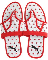 PUMA - Brief Case Graphic Flip-Flops - Lyst