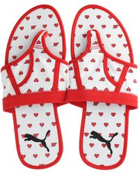 PUMA - Brief Case Graphic Flip-Flops - Lyst