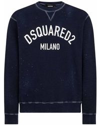 DSquared² - Milano Logo Cool Fit Sweatshirt Cotton - Lyst