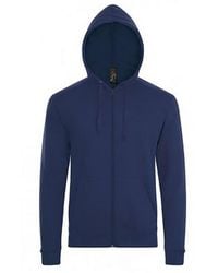 Sol's - Stone Zip Up Plain Hoodie (French) - Lyst