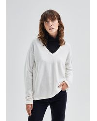 IKKS - V-Neck Cashmere Jumper - Lyst