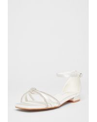 Quiz - Wide Fit Knot Front Sandals - Lyst