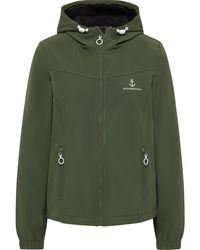 Dreimaster - Softshell Jas 3Master Dennengroen - Lyst
