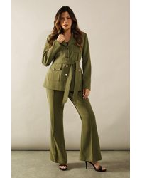 Wallis - High Waist Flare Trousers - Lyst
